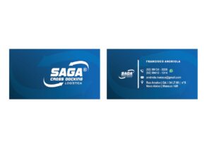 Cartão de Visita Empresa Logistica Saga