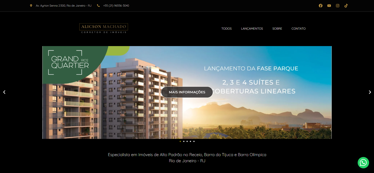 Site Imobiliária Alicson Machado