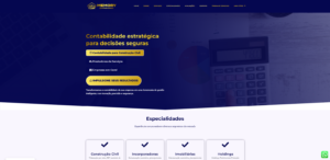 Site de escritório de contabilidade em Belo Horizonte desenvolvido pela Divulga Plux Websites.